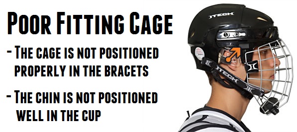 fitting hockey cage